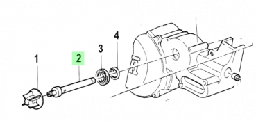 Wasserpumpenwelle 250/300,  # 28002`