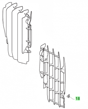 Blechmutter M6 (für Kühlerschutz), # 49801`