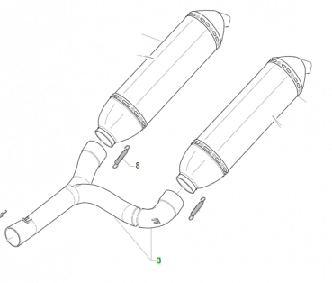 Y-Rohr SMX Twin 450/530, # F27513`