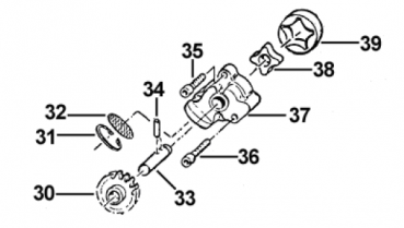 Zahnrad Ölpumpe , Z12, # F40835`