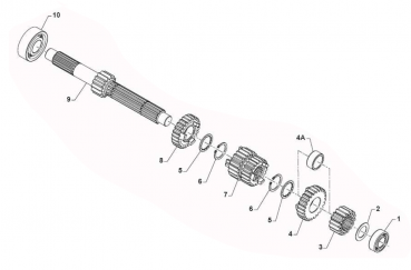 Zahnrad 2.G, Z16, A.P. 250N, # F40894