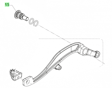 Befestigungsschraube Fussbremshebel MY 22, # F49063`