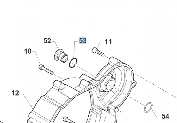 O-Ring Kickstarterbuchse, # 12029`