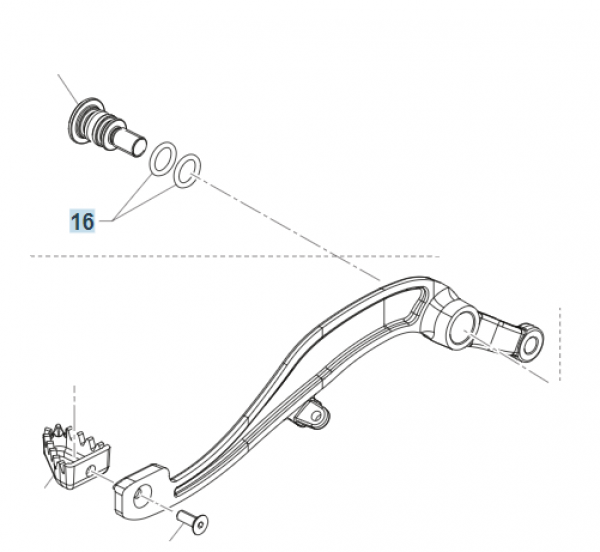 O RING Fussbremspedal,  MY22-, # 12110`