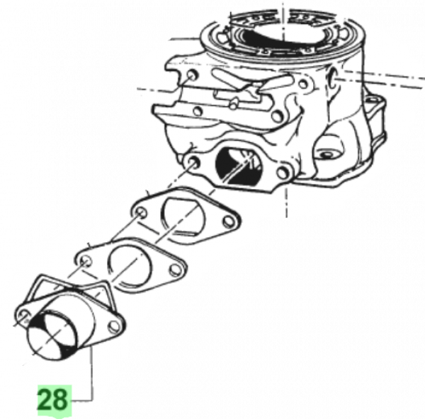 Auslaßstutzen 125 cc, # 13017`