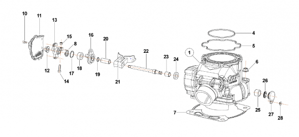 Shaft, Welle,  Power valve, # 28256,