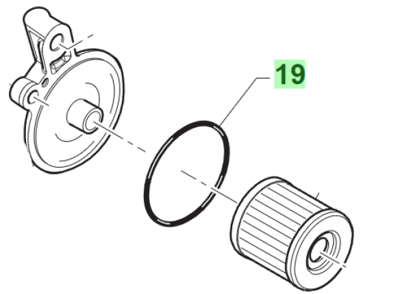 O RING Ölfiltergehäuse. # F12300`