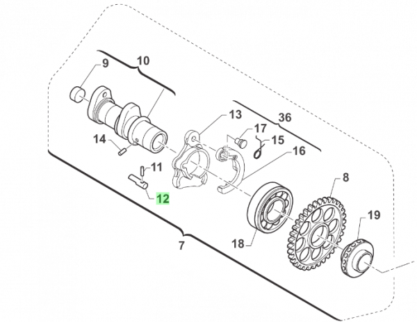 Nockenstift für Dekosytem , # F26345`